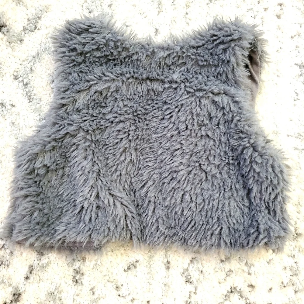 Kyle & Deena 24M‎ Gray Fur Vest Toddler Girls